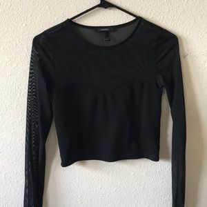Mesh crop top